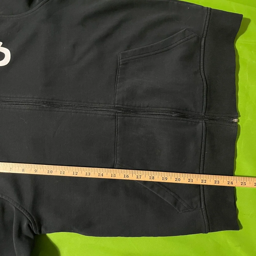 SMALL True Religion Mens Black Buddha Logo Full Zip Hoodie Sweatshirt